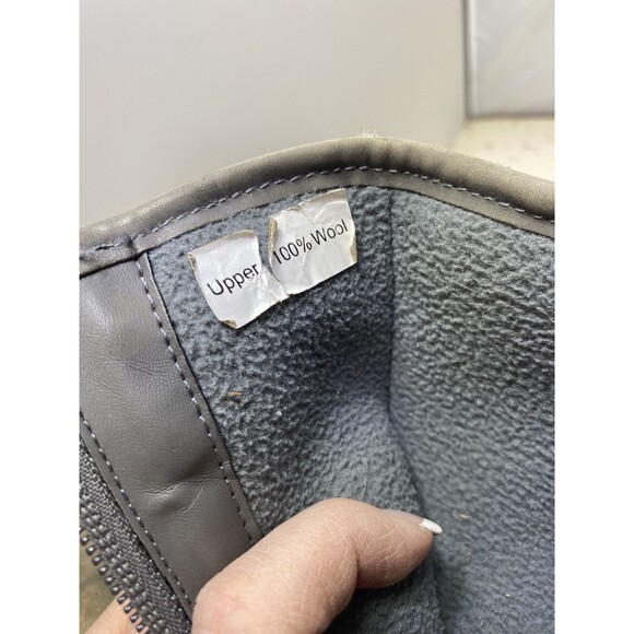MERRELL Encore Kassie Tall Wool Fashion Boot Size 7 Castlerock Gray Side Zip - Picture 12 of 12